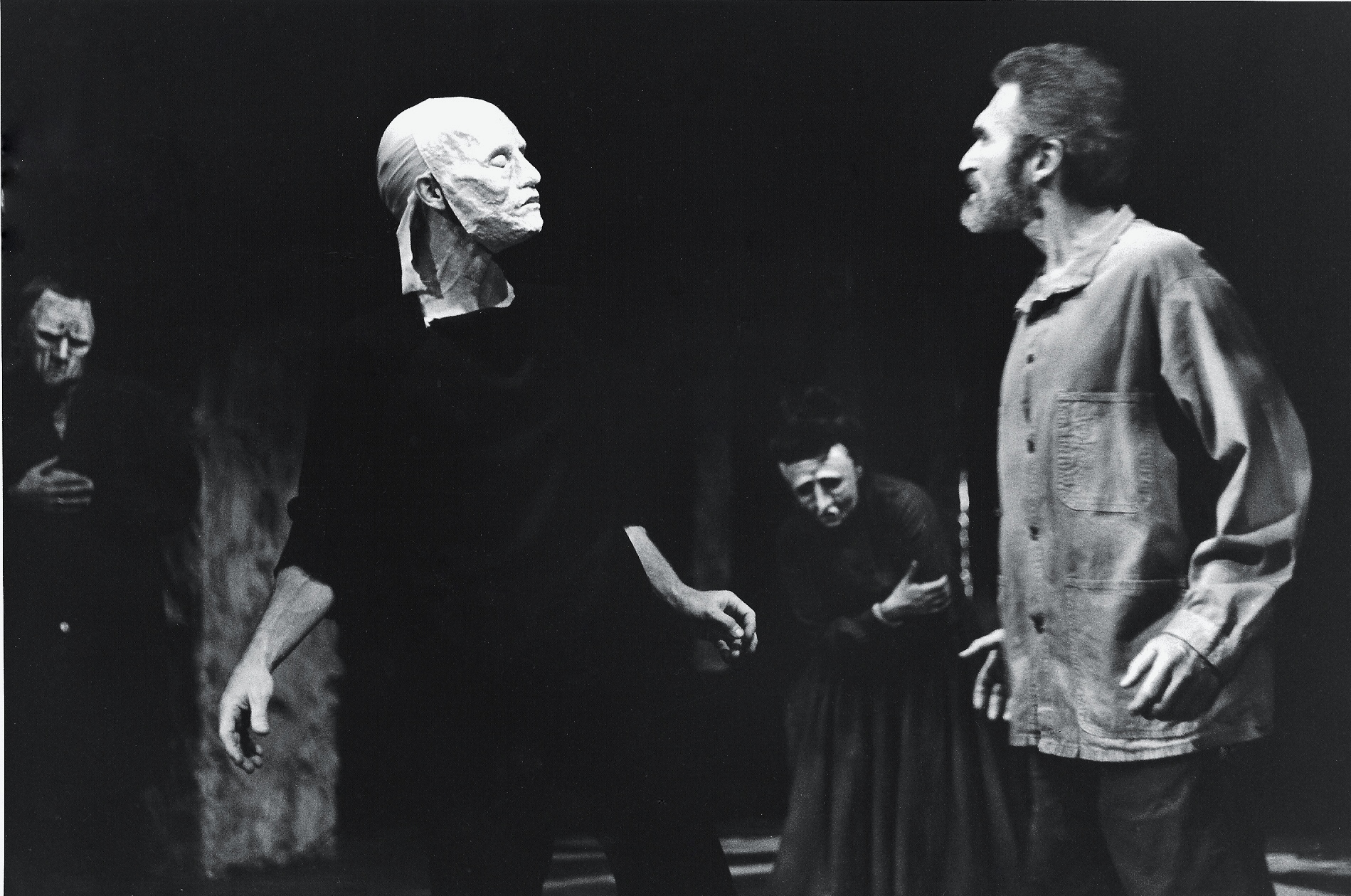 Alexander Barnett as van Gogh battles Death Stranger on the Earth